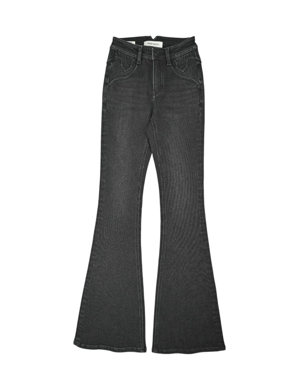Miss Sixty Bella Slim Flared Jeans in Black Fog